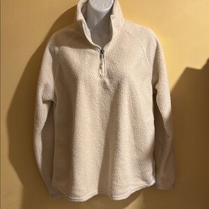 Women's Beige Fleece Sweater